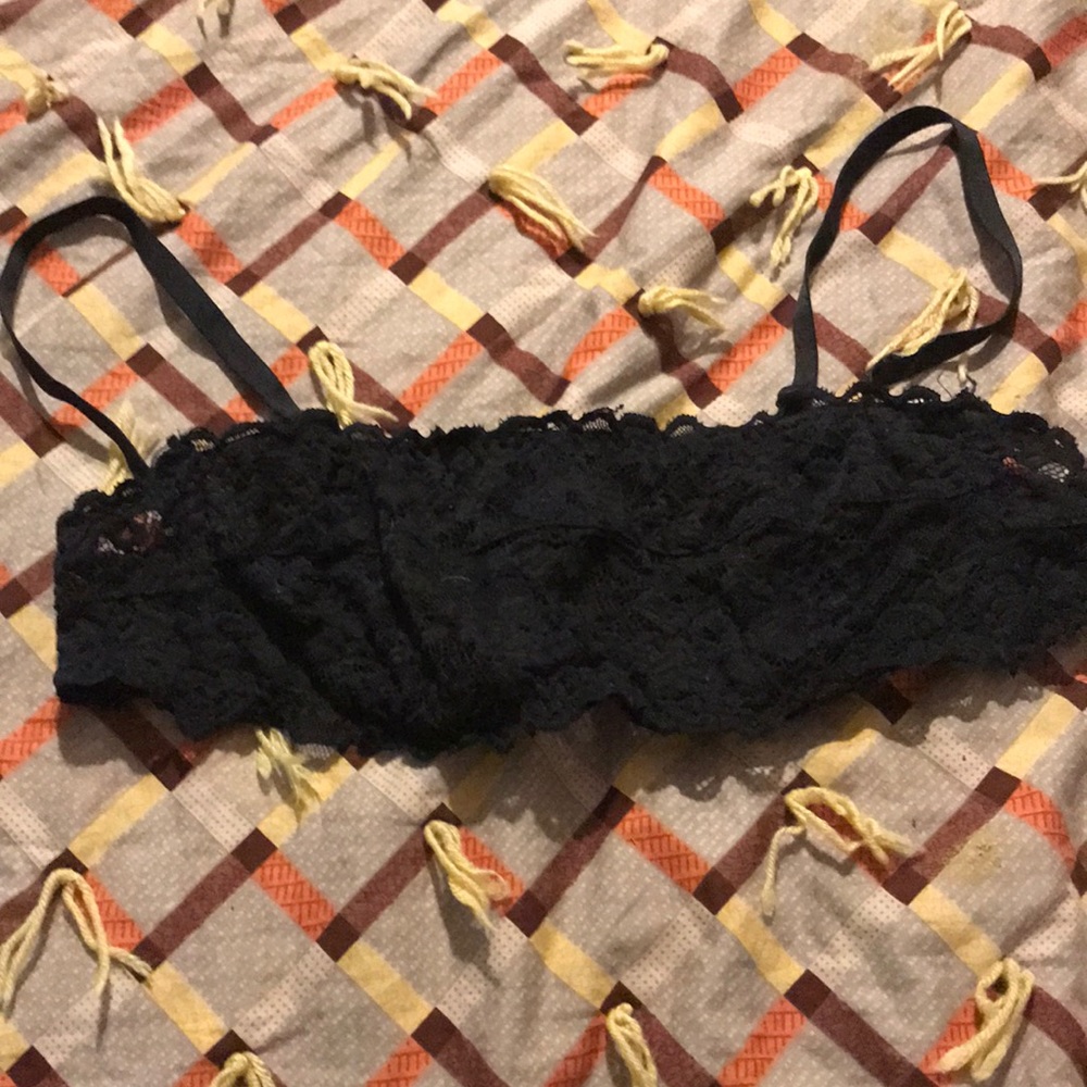 Black large woman’s bra